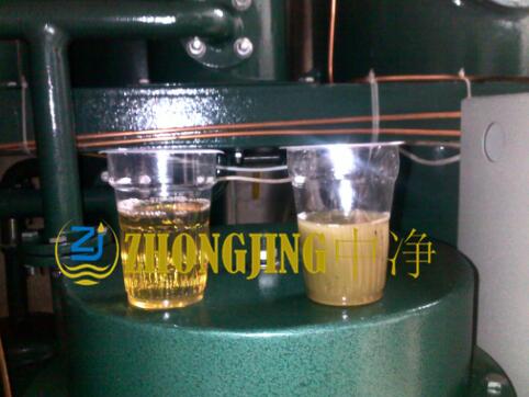 Effect comparison of transformer oil vacuum oil filter after decolorization